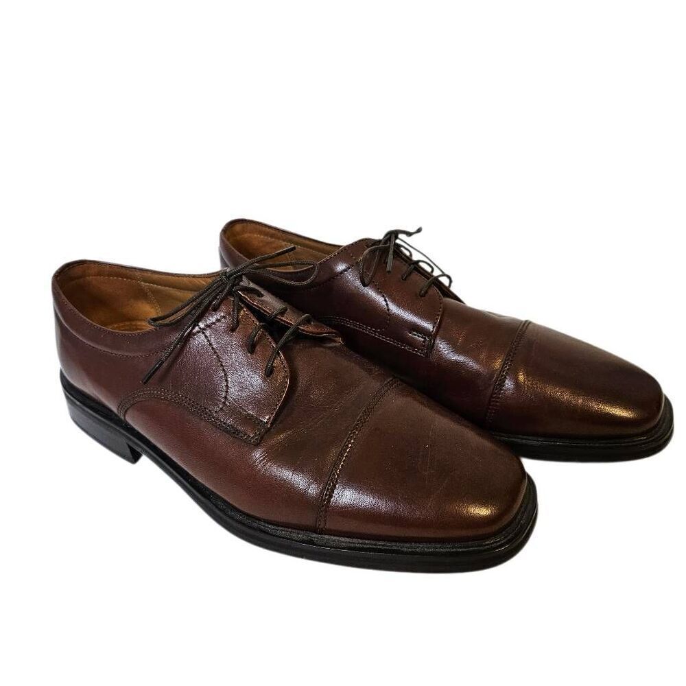 Florsheim mens shoes, brown leather oxfords. Size 8.5.